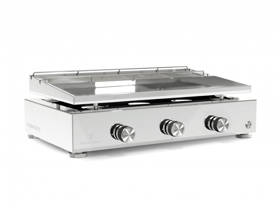 Plancha-Gasgrill SIMPLICITY 3 Brenner - Edelstahlplatte