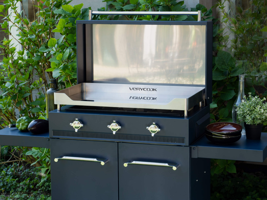 Plancha-Gasgrill Excellence 3 Brenner, Hartchromplatte