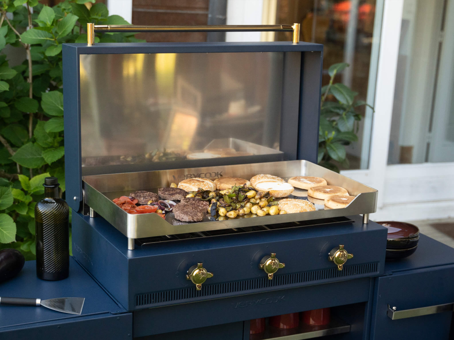 Plancha-Gasgrill Excellence 3 Brenner, Hartchromplatte