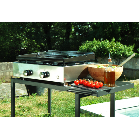 Set Plancha SIMPLICITY 2 Brenner, emaillierte Stahlplatte...